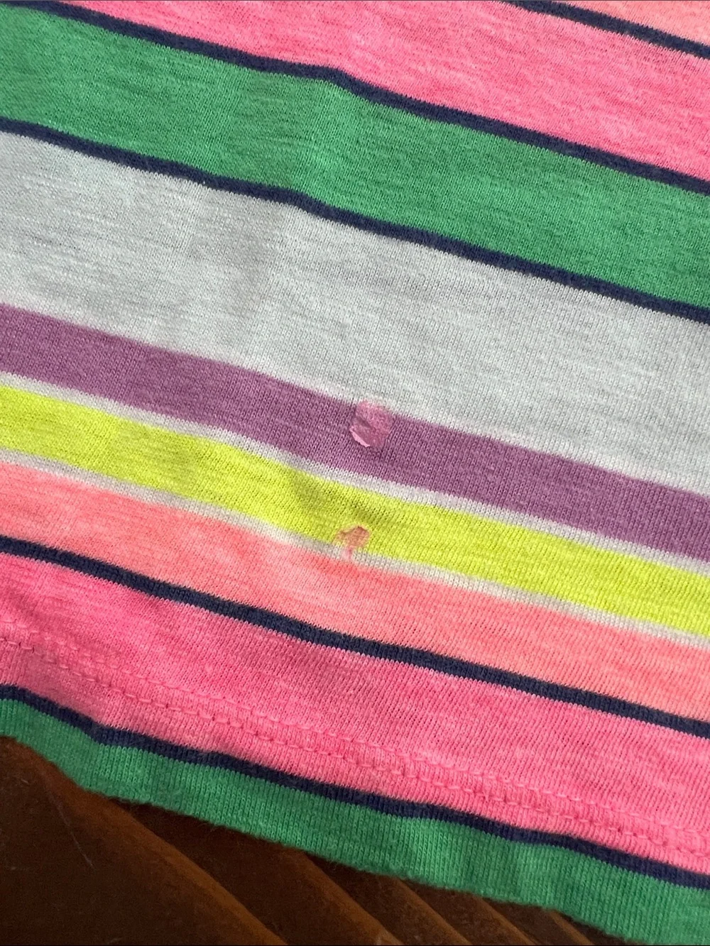 Girls' GAP Striped Pink & Green Casual Dress